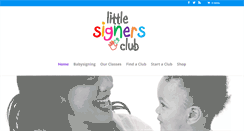 Desktop Screenshot of littlesignersclub.co.uk