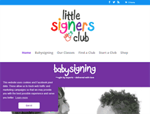 Tablet Screenshot of littlesignersclub.co.uk